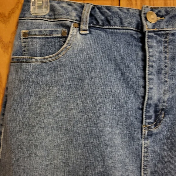 NWT Rachel Zoe Denim High Rise Maxi Skirt Size 8 - Picture 5 of 9